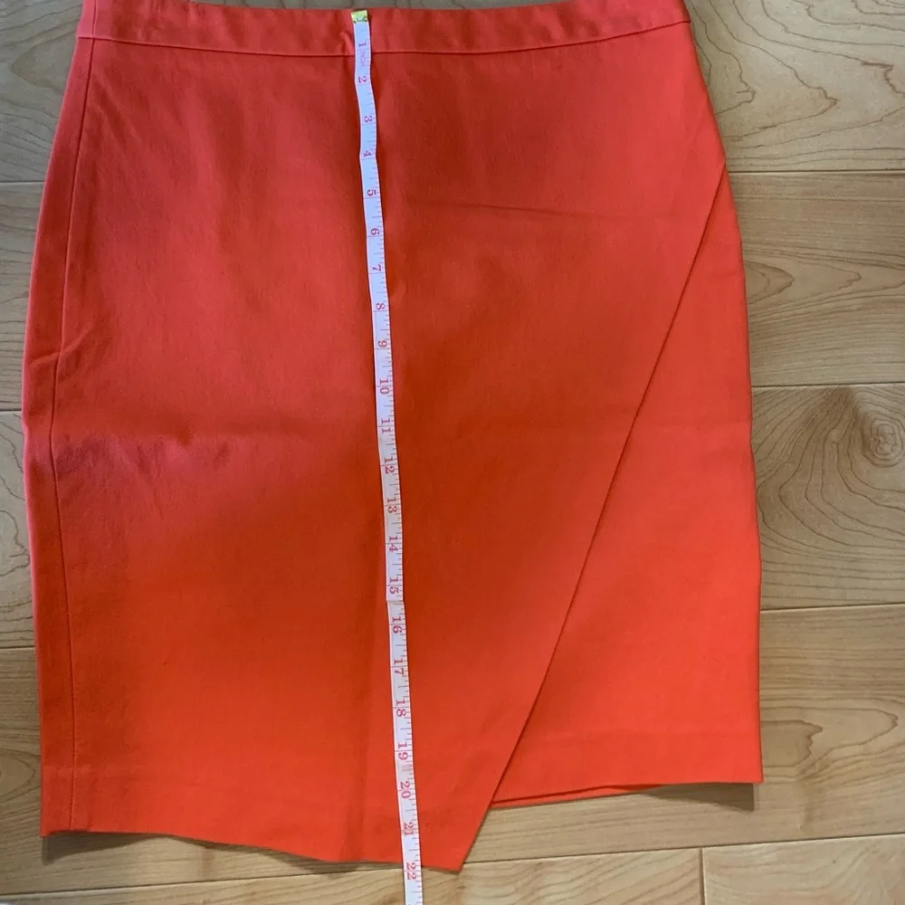 ❌SOLD❌ ✨HP✨ 🦋 3/$9 Banana Republic Orange red pink wrap pencil skirt size 6 - Picture 8 of 8